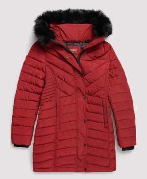 Superdry Icelandic Parka Női Kabát Piros | GXMKR3582